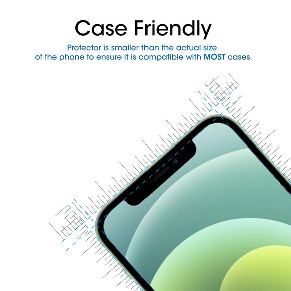 [3 Pack] iPhone 12 / 12 Pro / 11 / XR Glass Screen Protector + Installation Tool - Picture 6 of 7
